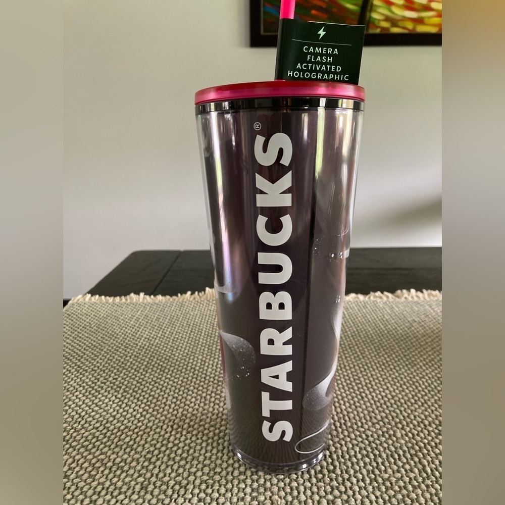 Starbucks Halloween camera flash activated holographic tumbler. - Picture 2 of 11